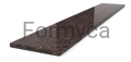 Tan Brown YS abgerundete Ecken 2cm